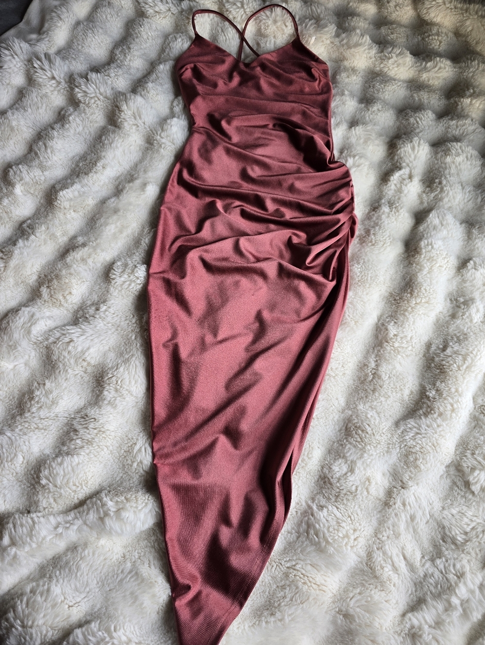 Mauve Asymmetrical Dress